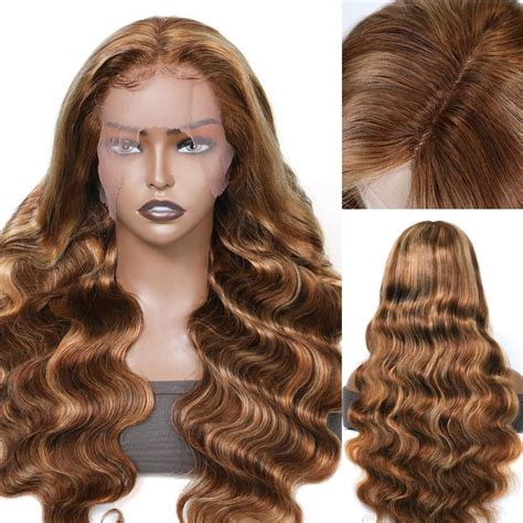 Sunber Honey Blonde Highlight Piano Color Lace Wig 13x4 Lace Front Wig Lace Front Wigs Blonde