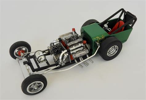 Double Trouble Amt Double Dragster Built To Match Box Art Drag