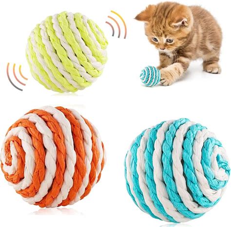 Dyd Pcs Balles Jouet Pour Chat Chat Interactif Jouet R Sistant