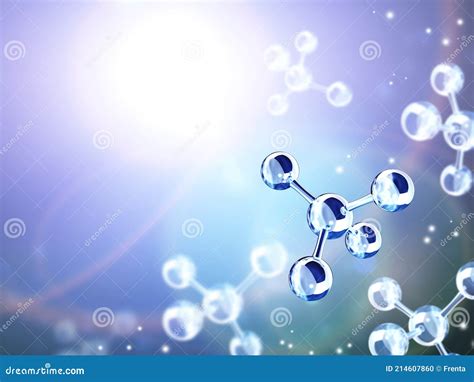 Abstract Molecular Structure Stock Illustration Illustration Of