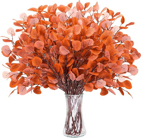 Amazon CEWOR 35 4in 10Pcs Fall Eucalyptus Stems Artificial