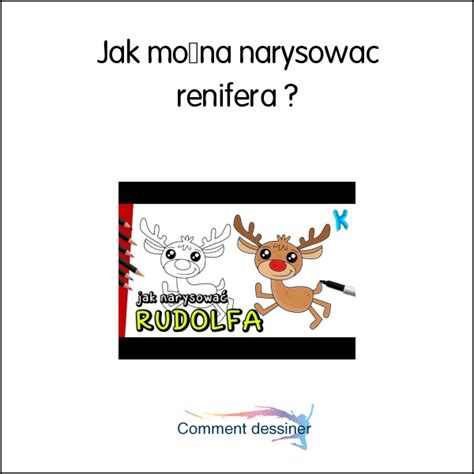 Jak Mo Na Narysowa Renifera Jak Narysowa