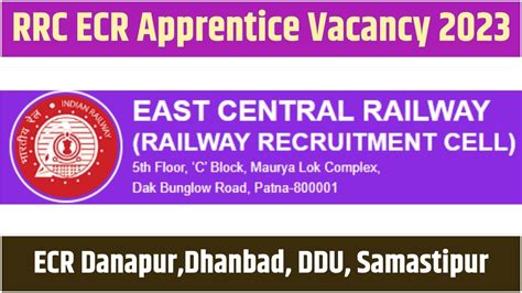 RRC ECR Apprentice Recruitment 2023 1832 Post Notification OUT And