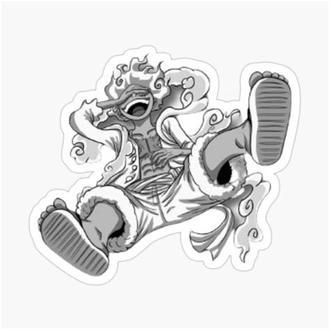 "Gear 5 Luffy" Sticker for Sale by Peponji | Luffy, Luffy gear fourth ...