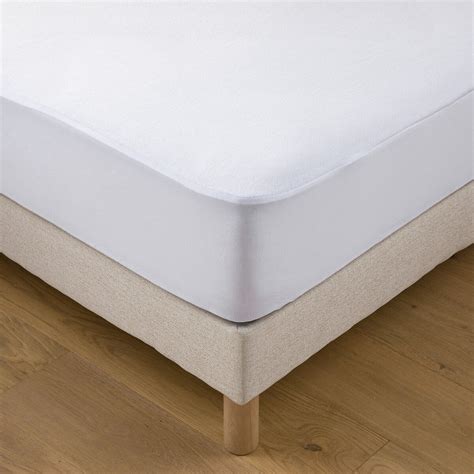 Protège matelas housse bouclette imperméable Blanc 140 x 190 cm