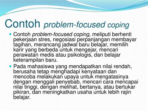 Detail Contoh Coping Stress Koleksi Nomer 4