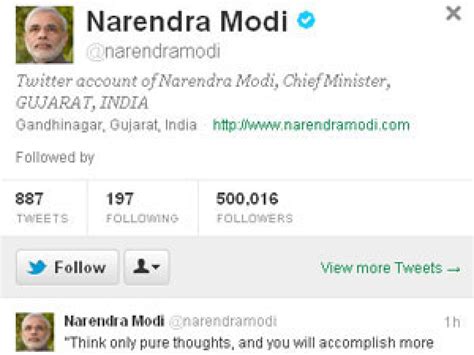 Narendra Modi | Twitter | Internet | Gujarat - Oneindia News