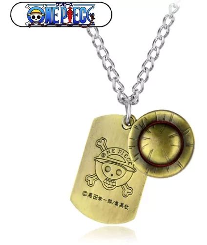 Collar Colgante One Piece Placa sombrero Luffy Cuotas sin interés