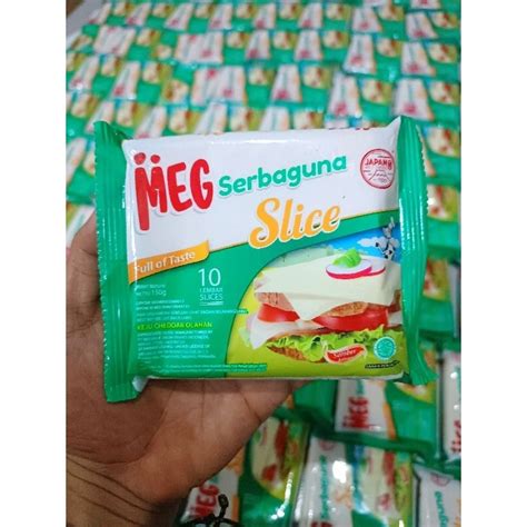 Jual Meg Keju Cheddar Serbaguna Hijau Slice Isi Lembar Cheese Gr