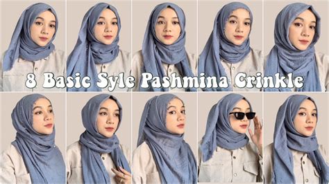 Tutorial Pashmina Crinkle Mudah Simple Cocok Untuk Remaja YouTube