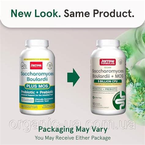 Jarrow Formulas сахаромицеты Буларди плюс МОС 5 млрд, 90 вегетарианских ...