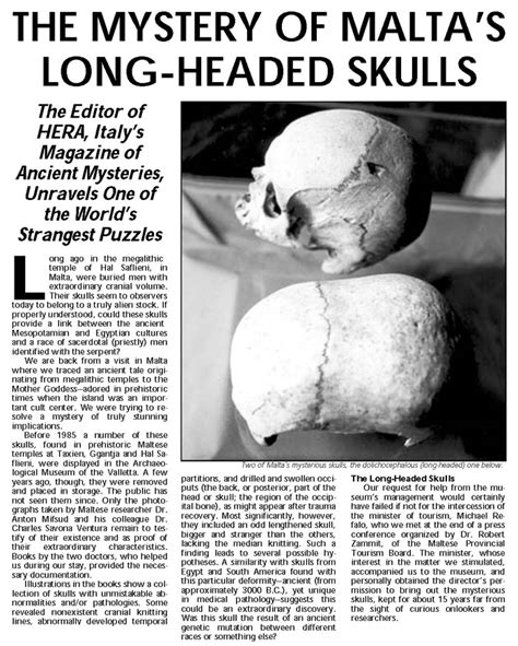 Giant skulls of Malta. - Greater Ancestors