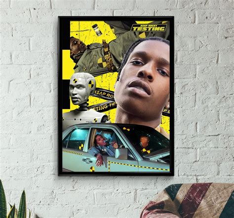 Asap Rocky Poster 90s 80s Rap Hip Hop Wall Art Print Tumblr