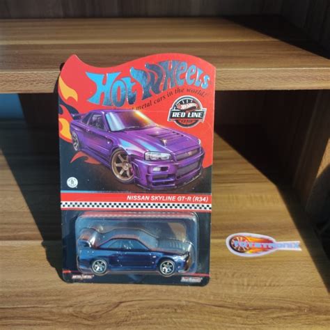 Ungu Hot Wheels Hotwheels Rlc Nissan Skyline R Bnr Purple Purple Midnight R Rare Red Line