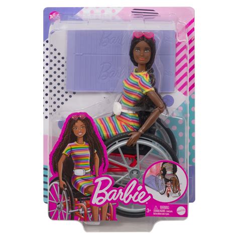 Mattel Barbie Fashionista Doll In Wheelchair With Wheelchair Ramp Dolls