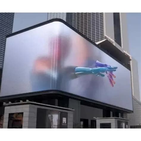 7680Hz L Shape Naked Eye 3D Outdoor LED Video Wall Billboard For
