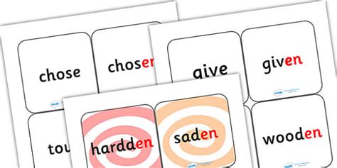 Suffix Matching Cards En Lehrer Gemacht Twinkl