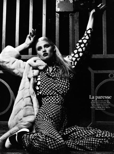 Steven Klein Shoots Lara Stone For Vogue Paris October Fashion Gone