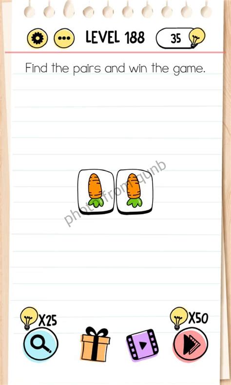 brain test level  find  pairs  win  game answers solutions