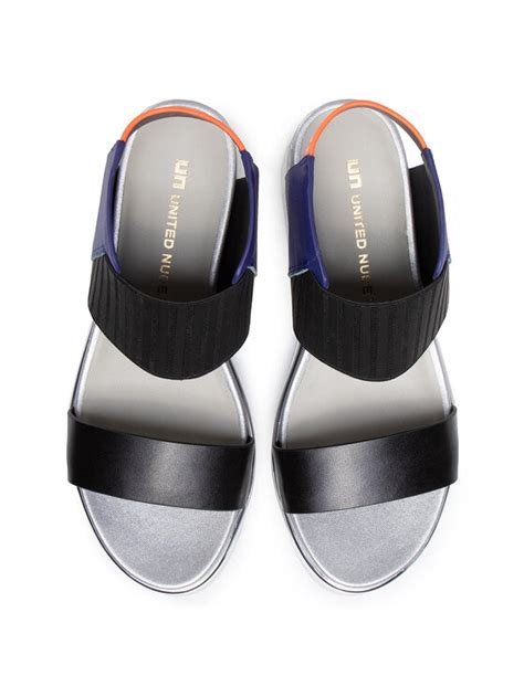 United Nude Sanda Y Rico Sandal Czarny Modivo Pl