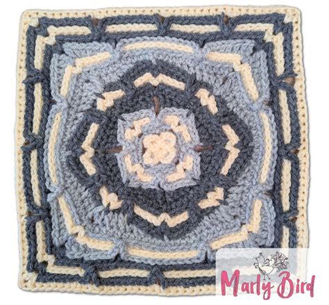 Moogly CAL 2023 | Crochet Mosaic Tile Block | Marly Bird