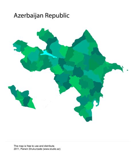 Azerbaijan Vector Map Azerbaijan Mappery