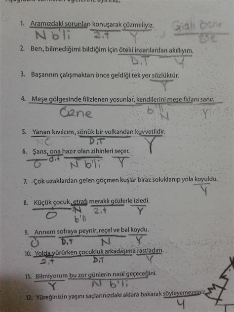 Cümlenin ögeleri örnekleri 6