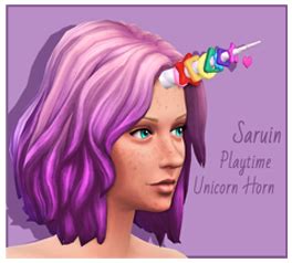 Azuhra's Sims Playground : Sims 4 Unicorn Horn Custom Content Sims 4 unicorn...