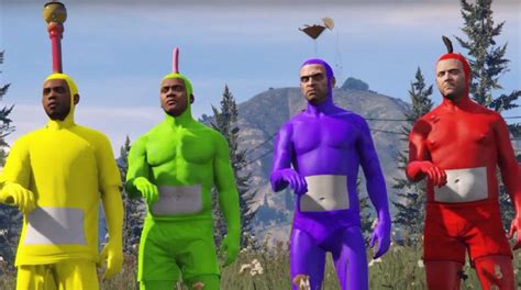 Here's that Grand Theft Auto Teletubbies crossover video you ordered ...