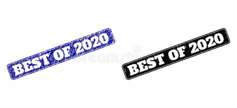 Best Of 2020 Black And Blue Rounded Rectangular Stamp Seals With