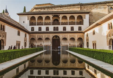 Grenada Granada Hiszpania Kiedy Alhambra świeci się w słońcu a