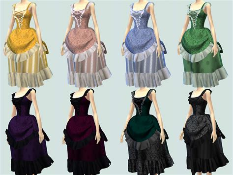 The Sims Resource Neo Victorian Bow Dress