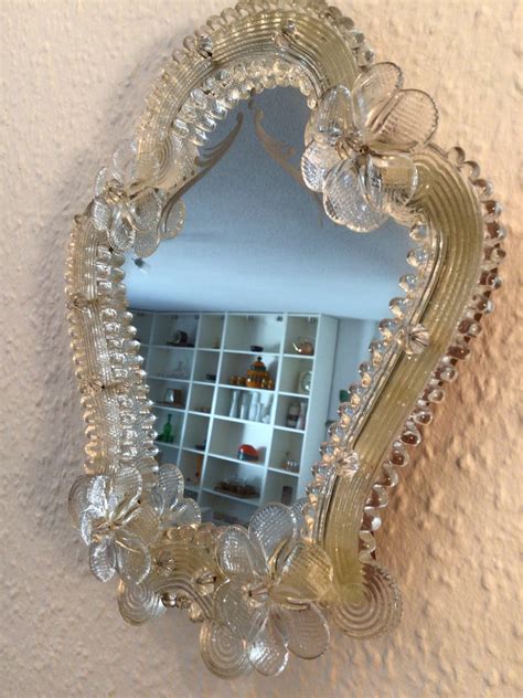 Vintage Venetian Murano Glass Mirror Handcrafted In Italy Etsy