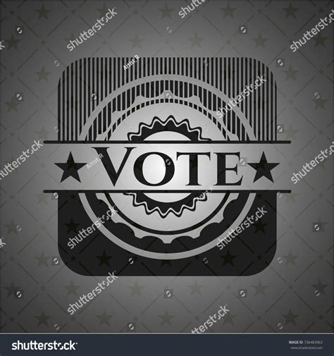 Vote Dark Emblem Stock Vector Royalty Free 736483963 Shutterstock