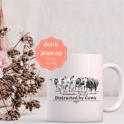 Easily Distracted By Cows Svg Rodeo Png Svg Rodeo Svg Cowgirl Svg Farm