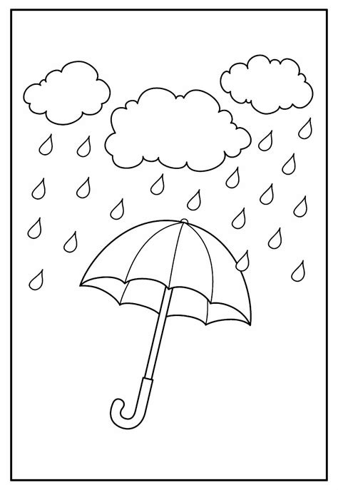 Desenhos De Guarda Chuva Para Colorir Bora Colorir