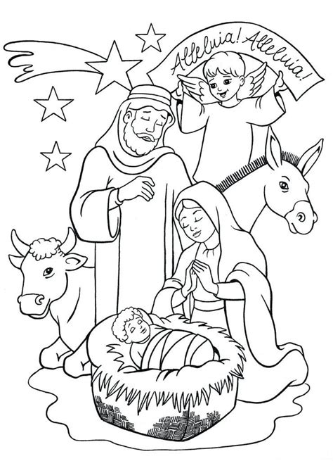 Pin By Anna Maciejny On Jase Ka Nativity Coloring Pages Printable