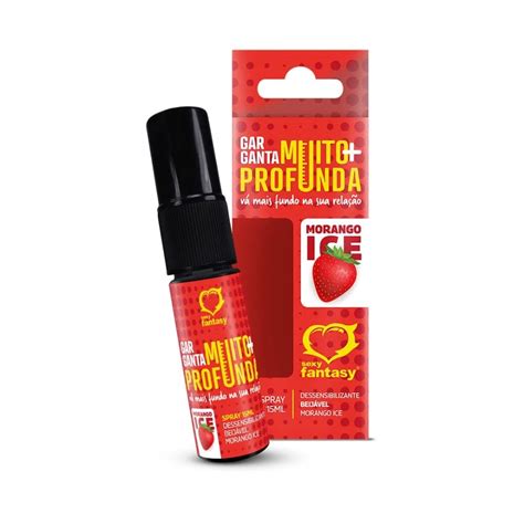 Garganta Muito Mais Profunda Dessensibilizante Em Spray Beijável Morango 15ml Naju Sex