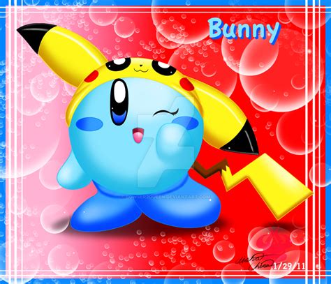 At Bunny Blue Kirby By Bowser2queen On Deviantart