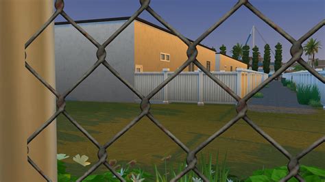 Sims 4 Chain Link Fence Cc