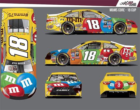 NASCAR Papercraft Kyle Busch Car