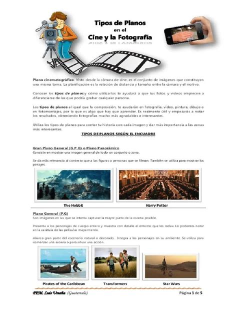 Tipos de Plano en El Cine y Fotografia | PDF