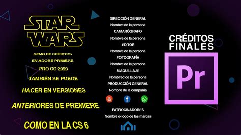 Aprende a crear créditos finales de un video en Adobe Premiere 2020