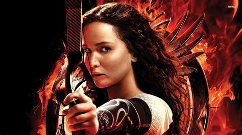 Brunette Movies Jennifer Lawrence Archery Guitarist Singing The Hunger Games Hunger Games