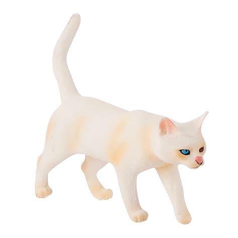 Cat Figurine Lifelike Kitten Statue: Cat Model Educational Figurines ...