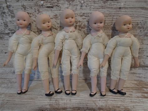 5 Bisque Doll Body Form Naked Ceramic Porcelain Taiwan Creepy Halloween Craft Supply Vintage