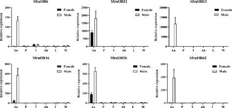 Tissue Sex Expression Profiles Of Six Candidate Sfrupr Genes Assessed