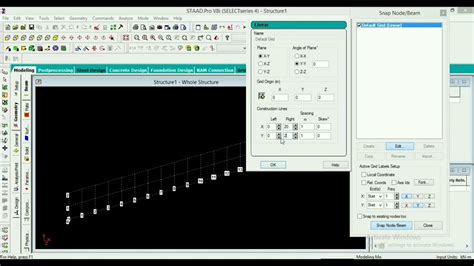 STAAD Pro V8i Tutorial Part 1 Civil Engineering YouTube