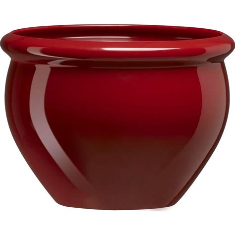 Deluxe Large Plant Pot Nobile Round Planter 26 X 19 Cm Ruby Red Stylish