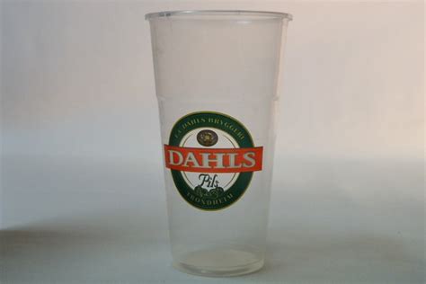 Ec Dahls Plastglass L Liter Stk I Kartongen Glassene Du